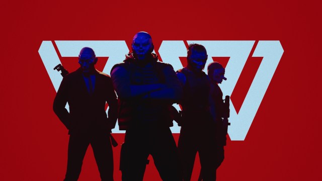 An image shows four masked robbers against a red background, with "DoW" written on the background