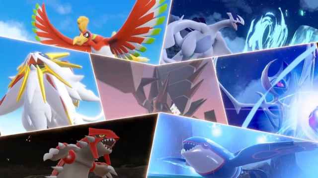 A number of Legendary Pokemon appearing in static encounters.